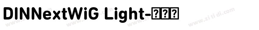 DINNextWiG Light字体转换